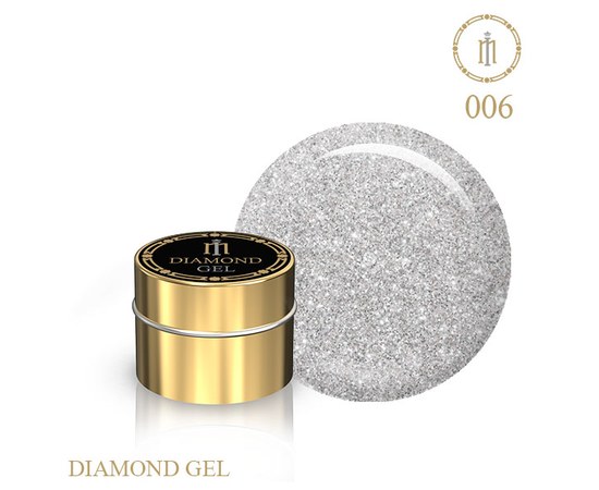 Зображення  Гель із гліттером Діамант Milano Diamond Gel № 06