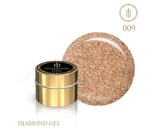 Зображення  Гель із гліттером Діамант Milano Diamond Gel № 09