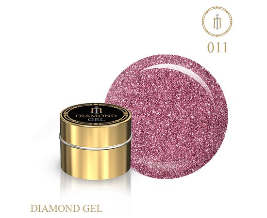 Изображение  Gel with glitter Brilliant Milano Diamond Gel No. 11