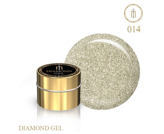 Зображення  Гель із гліттером Діамант Milano Diamond Gel № 14