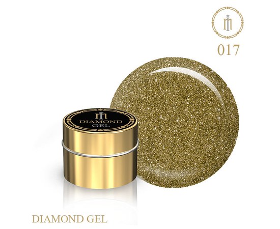 Зображення  Гель із гліттером Діамант Milano Diamond Gel № 17