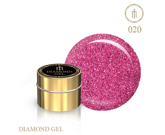 Изображение  Gel with glitter Brilliant Milano Diamond Gel No. 20