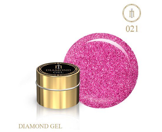 Изображение  Gel with glitter Brilliant Milano Diamond Gel No. 21