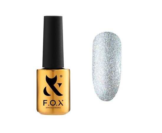 Изображение  Top for gel polish without a sticky layer FOX Top Holographic, 7 ml