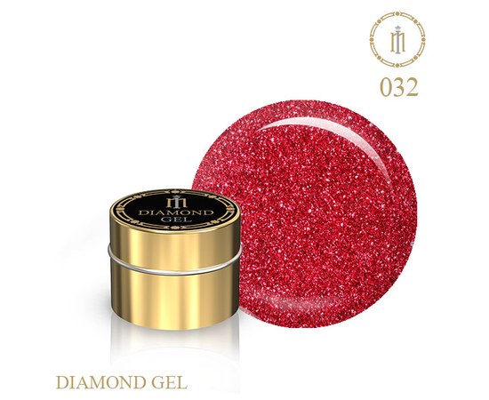 Изображение  Gel with glitter Brilliant Milano Diamond Gel No. 32