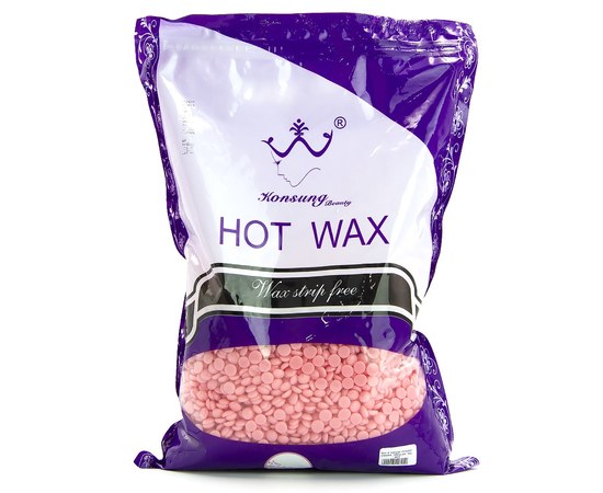 Изображение  Film wax 1 kg in granules for depilation Konsung Beauty, pink