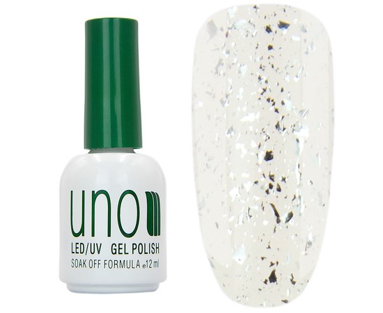 Изображение  Top for nails UNO Silvery Top 12 ml, Color No.: silvery