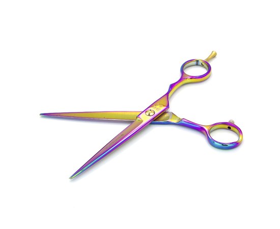 Изображение  Scissors for cutting ESTET purple chameleon 6.5