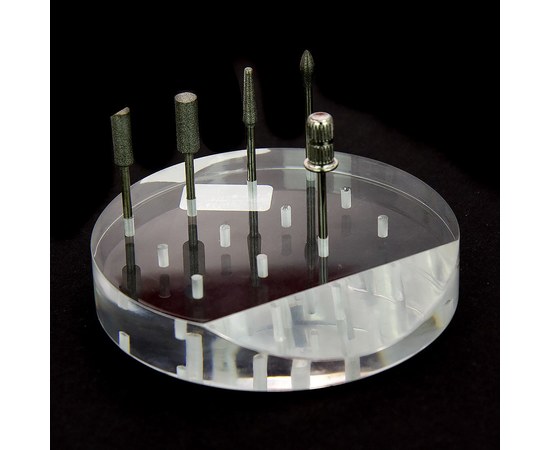 Изображение  Stand for 12 cutters round flat, transparent