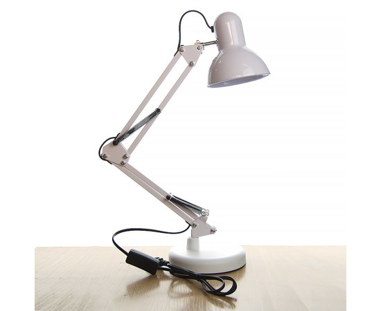 Изображение  Table lamp on a clamp and stand white AE-1002 E27
