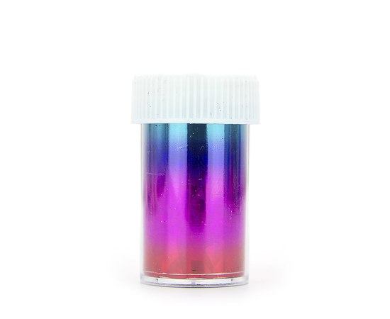Изображение  Holographic foil for nail decoration, purple-blue