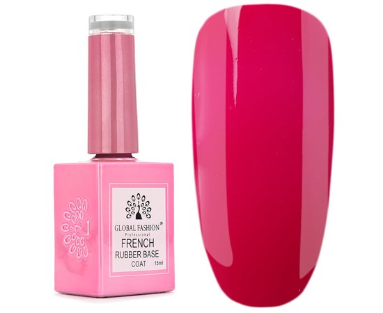 Изображение  Rubber base for French gel polish Global Fashion French Neon No. 05, Color No.: 5