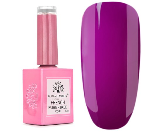 Изображение  Rubber base for French gel polish Global Fashion French Neon No. 06, Color No.: 6