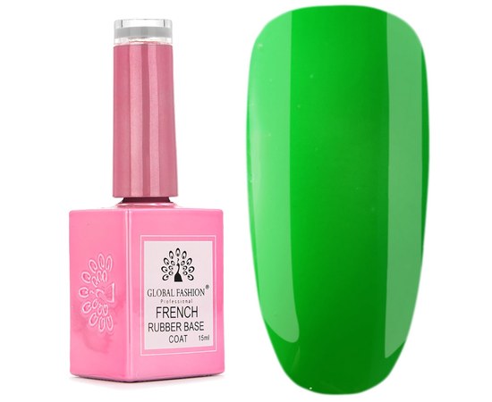 Изображение  Rubber base for French gel polish Global Fashion French Neon No. 08, Color No.: 8