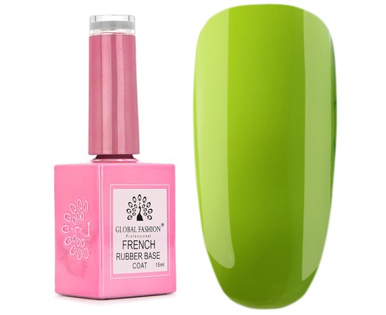 Изображение  Rubber base for French gel polish Global Fashion French Neon No. 09, Color No.: 9