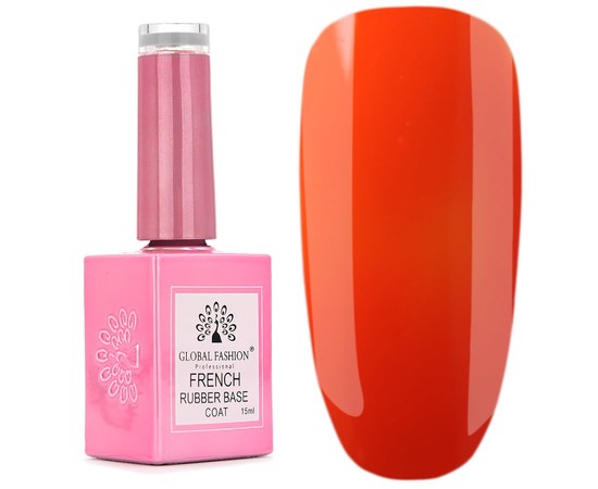 Изображение  Rubber base for gel polish French Global Fashion French Neon No. 10, Color No.: 10