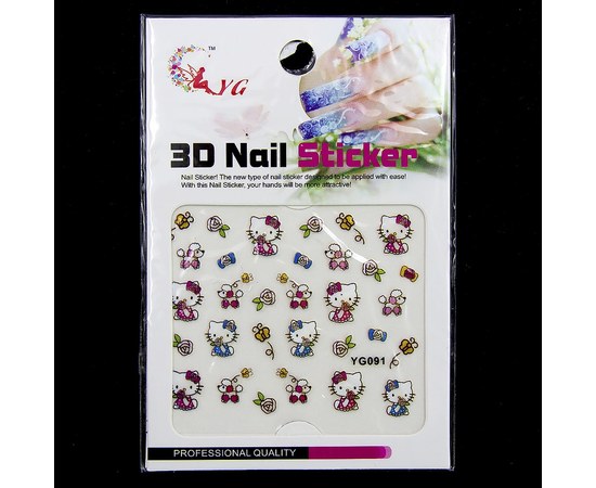 Изображение  Nail Accessory 3D Stickers YG091