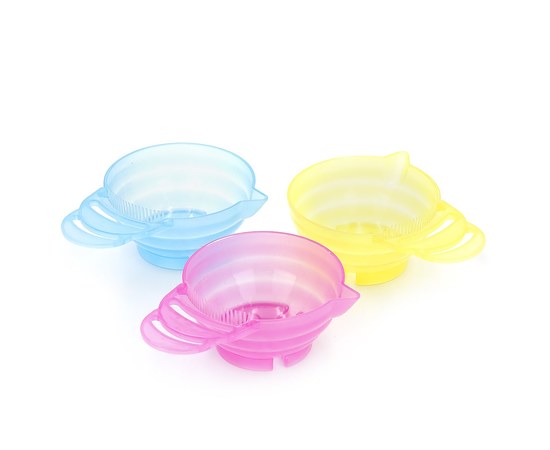 Изображение  Staining bowl round with comb SPL, assorted colors