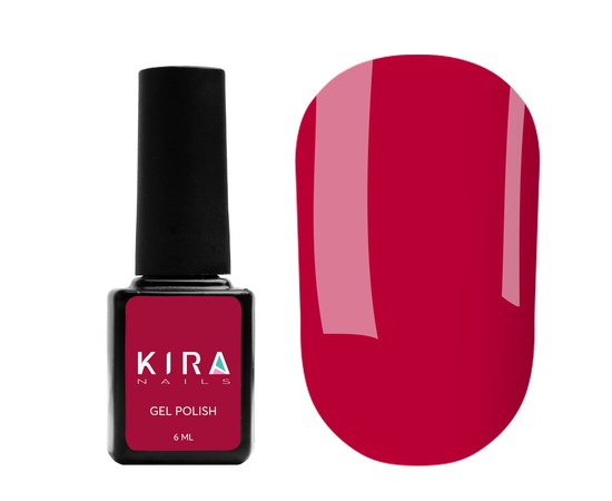 Изображение  Гель-лак Kira Nails №040 (темно-красный, эмаль), 6 мл, Цвет: 040