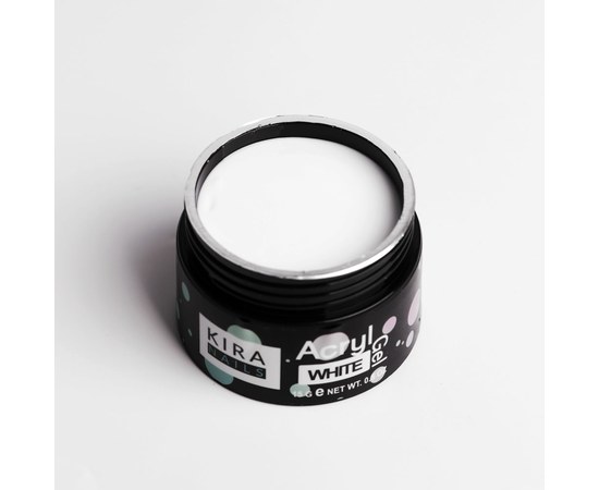 Изображение 2 Акрил-гель для ногтей Kira Nails Acryl Gel - White, 15 г