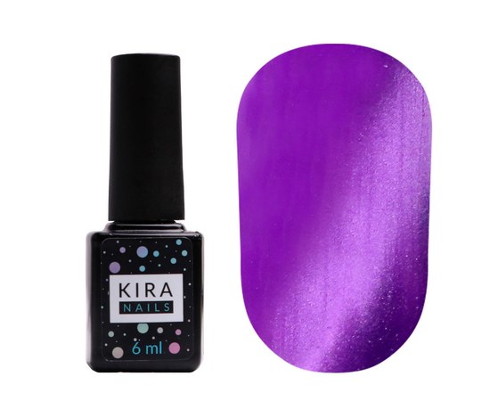 Изображение  Gel polish Kira Nails Cat Eye No. 006 (purple, magnetic), 6 ml, Color No.: 6