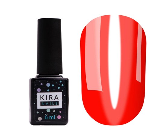 Изображение  Gel Polish Kira Nails Vitrage No. V01 (red, stained glass), 6 ml, Color No.: 1