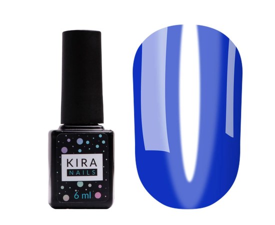 Изображение  Gel Polish Kira Nails Vitrage No. V09 (blue, stained glass), 6 ml, Color No.: 9