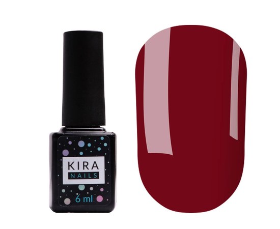 Изображение  Gel Polish Kira Nails No. 040 (dark red, enamel), 6 ml, Color No.: 40
