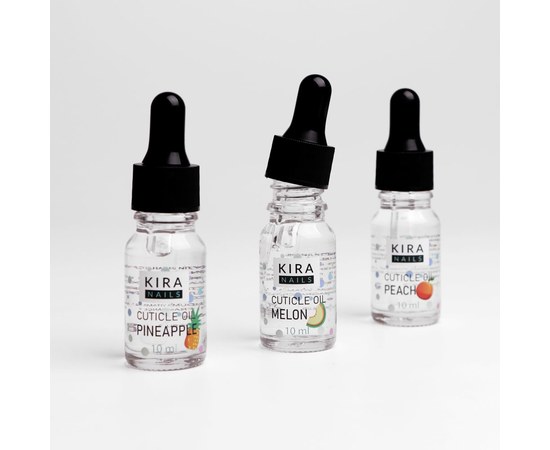 Изображение 4 Kira Nails Cuticle Oil Melon – масло для кутикулы с пипеткой, дыня, 10 мл, Аромат: Дыня, Объем (мл, г): 10