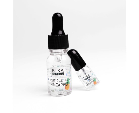 Изображение 3 Kira Nails Cuticle Oil Pineapple – масло для кутикулы с пипеткой, ананас, 10 мл, Аромат: Ананас, Объем (мл, г): 10