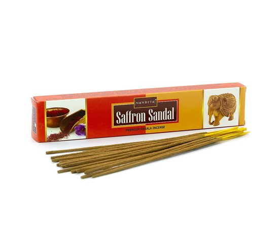 Изображение  Aroma sticks Nandita Saffron Sandal, 15 g