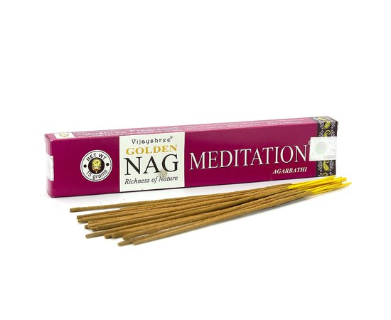 Зображення  Аромапалочки Golden Nag Meditation, 15 г