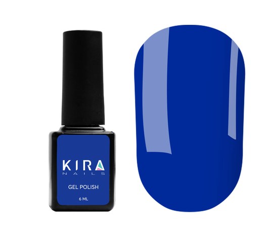 Изображение  Гель-лак Kira Nails №189 (электрический синий, эмаль), 6 мл, Цвет: 189