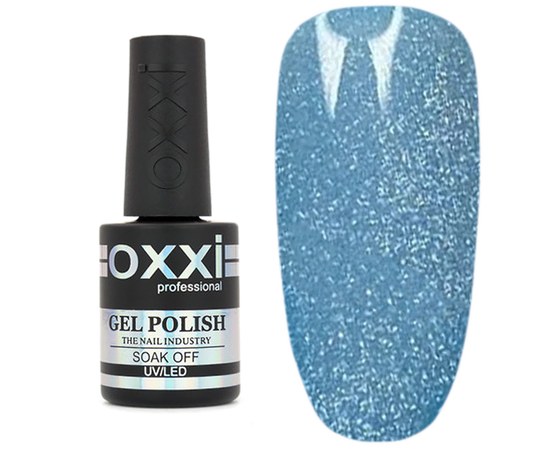 Зображення  Гель-лак магнітний Oxxi Glory 10 мл №012 блакитний, Об'єм (мл, г): 10, Цвет №: 012