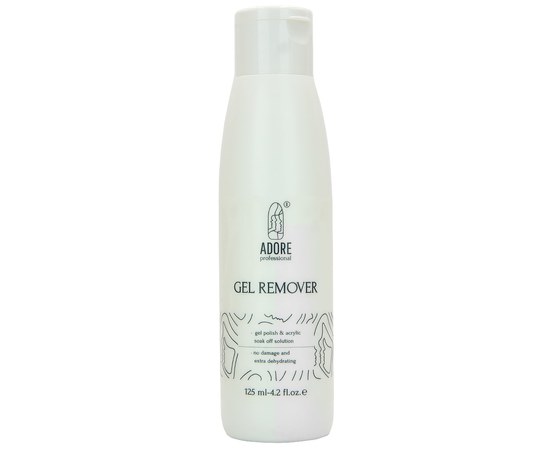 Изображение  Liquid for removing gel polish Adore Professional Gel Remover, 125 ml