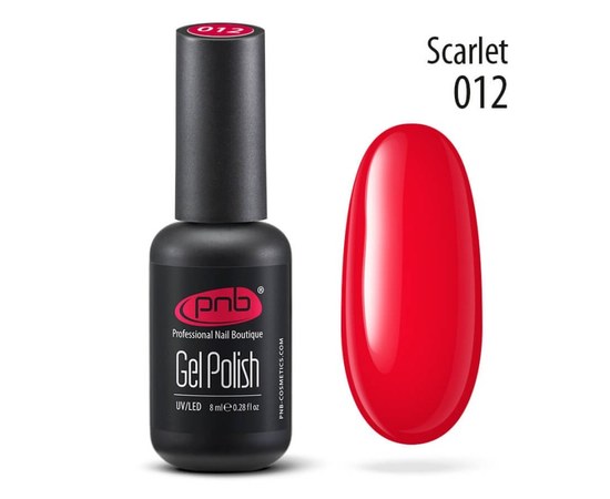 Изображение  Gel polish for nails PNB Gel Polish 8 ml, № 012, Volume (ml, g): 8, Color No.: 12