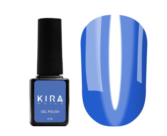 Зображення  Гель-лак Kira Nails Vitrage №V09 (синій, вітражний), 6 мл, Колір: 009