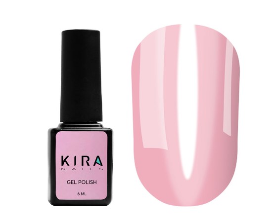 Изображение  Gel Polish Kira Nails Vitrage No. V16 (transparent pink, stained glass), 6 ml, Color: 16