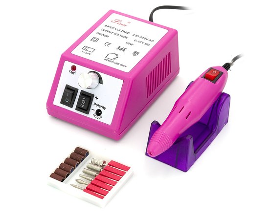 Изображение  Milling cutter for manicure Lina Mercedes2000 10 W 20 000 rpm, Pink, Router color: Pink, Color: Pink