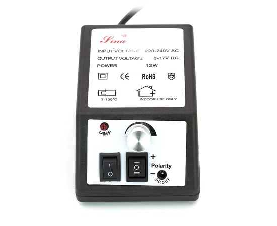 Изображение 3 Milling cutter for manicure Lina Mercedes2000 10 W 20 000 rpm, Black, Options: black