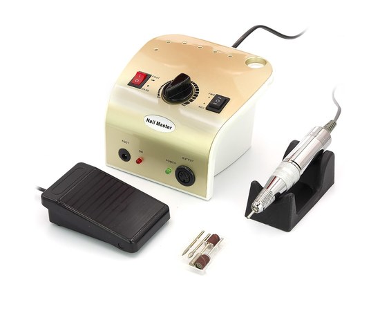 Изображение  Milling cutter for manicure Drill pro DM 304 65 W 35 000 rpm, Golden, Router color: Gold, Color: Gold
