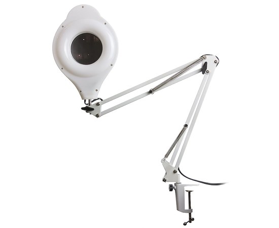 Изображение  Clamp-mounted magnifying lamp, lens Ø 90 mm
