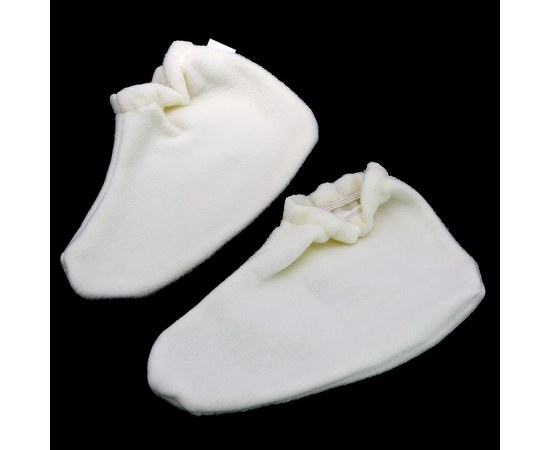 Изображение  Socks for paraffin therapy Jerden Proff fleece, white