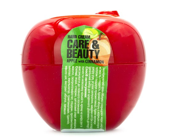 Изображение  Крем для рук фрукты CARE & BEAUTY 35 мл (Яблоко с корицей)