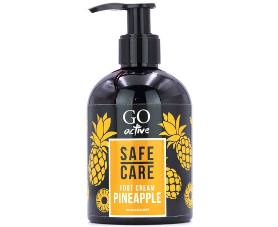 Изображение  Крем для ног Go Active Safe Care Foot Cream Pineapple, восстанавливающий с экстрактом ананаса, 275 мл
