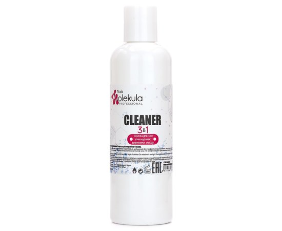 Изображение  Means for degreasing and removing the sticky layer Nails Molekula Cleaner PRO 3in1, 150 ml