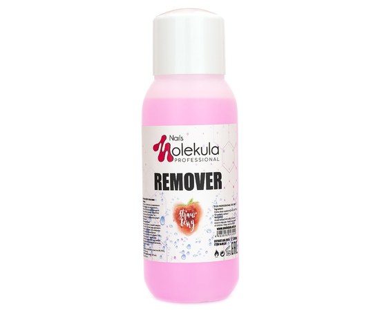 Изображение  Remover for removing gel polish, biogel Nails Molekula 300 ml, Strawberry