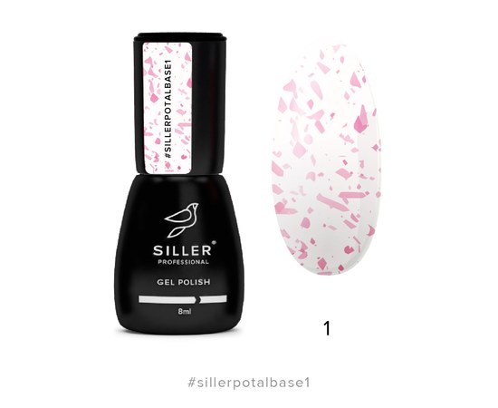 Изображение  Base for gel polish Siller Professional Base Potal 8 ml, № 01, Color No.: 1