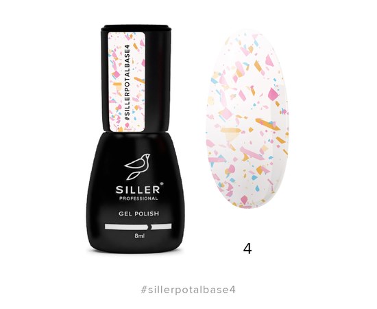 Изображение  Base for gel polish Siller Professional Base Potal 8 ml, No. 04, Color No.: 4