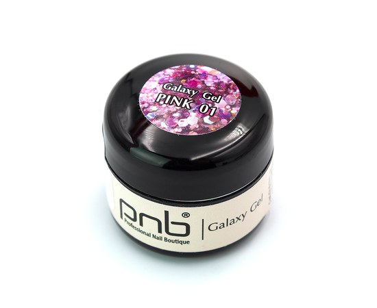 Зображення 2 Гліттер гель PNB Galaxy Gel 01 Pink, Варіант: 001